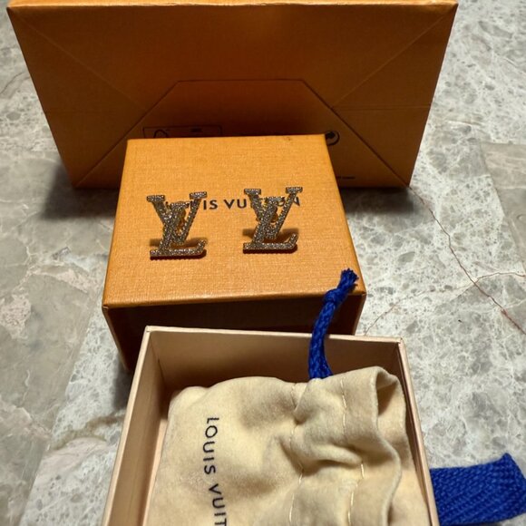 LV Iconic Earrings-Preowned in PRISTINE CONDITION! - Picture 3 of 5